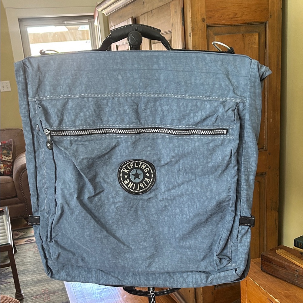 Kipling Large Blue Travel Suit Garment Bag